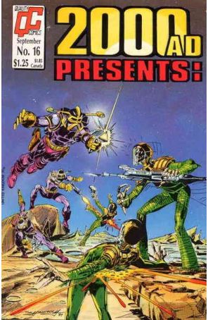 2000 A.D. Presents 16 published by Fleetway Quality with cover art by Tom Grindberg