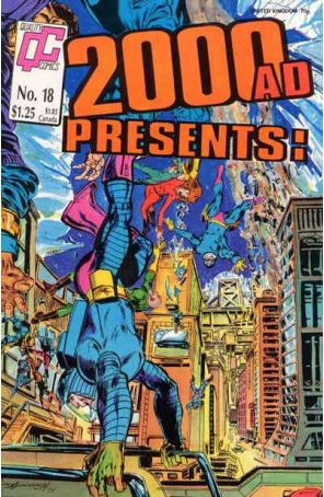 2000 A.D. Presents 18 published by Fleetway Quality with cover art by Tom Grindberg