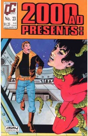 2000 A.D. Presents 23 published by Fleetway Quality with cover art by John Workman Jr.