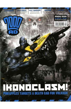 2000 A.D. 1524 published by Fleetway Quality with cover art by Clint Langley