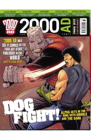 2000 A.D. 1573 published by Fleetway Quality with cover art by Dylan Teague