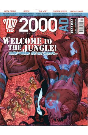 2000 A.D. 1590 published by Fleetway Quality with cover art by Leigh Gallagher