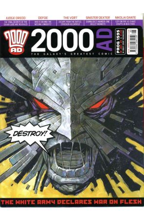 2000 A.D. 1595 published by Fleetway Quality with cover art by Simon Davis
