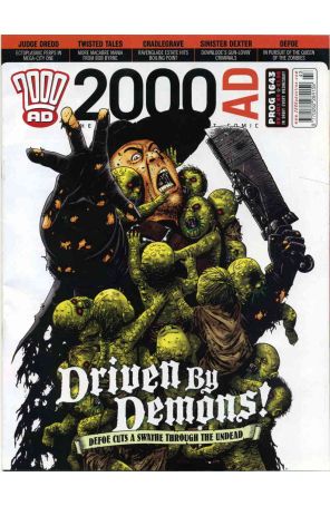 2000 A.D. 1643 published by Fleetway Quality with cover art by Leigh Gallagher