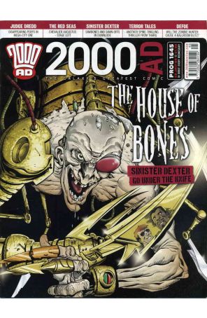 2000 A.D. 1645 published by Fleetway Quality with cover art by Anthony Williams