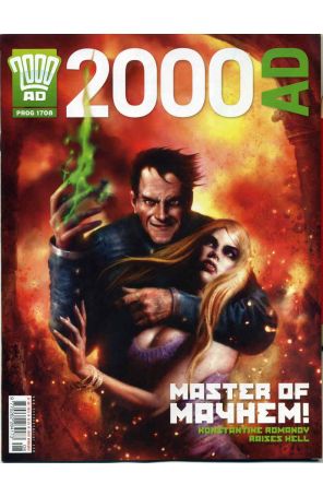 2000 A.D. 1708 published by Fleetway Quality with cover art by Nick Percival