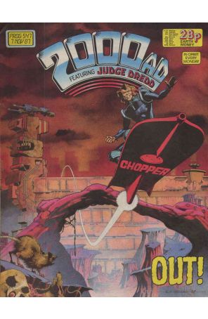 2000 A.D. 547 published by Fleetway Quality with cover art by Cliff Robinson