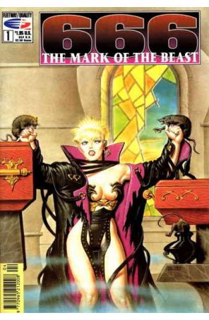 666: The Mark of the Beast 1 published by Fleetway Quality with cover art by Steve Fastner and Rich Larson