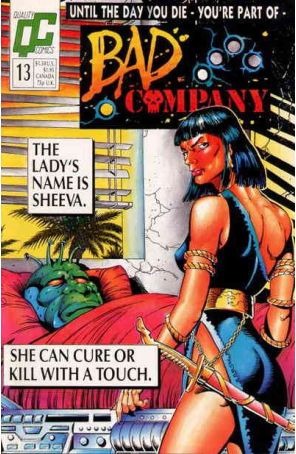 Bad Company 13 published by Fleetway Quality with cover art by Tom Lyle