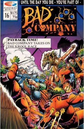 Bad Company 16 published by Fleetway Quality with cover art by Tom Lyle