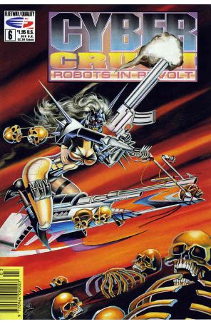 Cyber Crush: Robots in Revolt 6 published by Fleetway Quality with cover art by Jim Balent