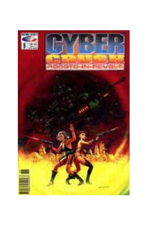 Cyber Crush: Robots in Revolt 9 published by Fleetway Quality with cover art by Ken Barr