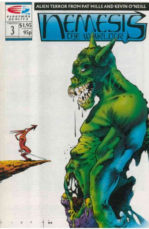 Nemesis the Warlock (Fleetway/Quality) 3 published by Fleetway Quality with cover art by Sam Kieth