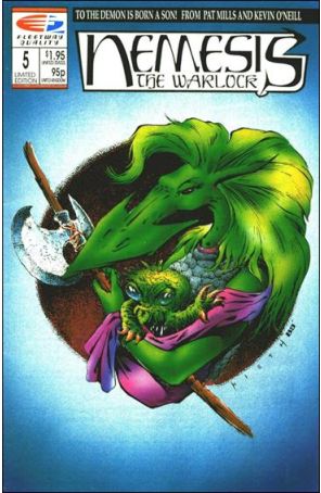 Nemesis the Warlock (Fleetway/Quality) 5 published by Fleetway Quality with cover art by Sam Kieth