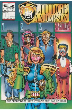 Psi-Judge Anderson 1 published by Fleetway Quality with cover art by Tom Artis