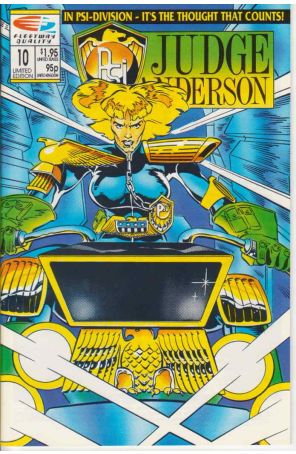 Psi-Judge Anderson 10 published by Fleetway Quality with cover art by Tom Artis