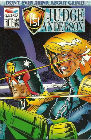 Psi-Judge Anderson 11 published by Fleetway Quality with cover art by Tom Artis