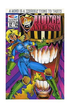 Psi-Judge Anderson 12 published by Fleetway Quality with cover art by Tom Artis