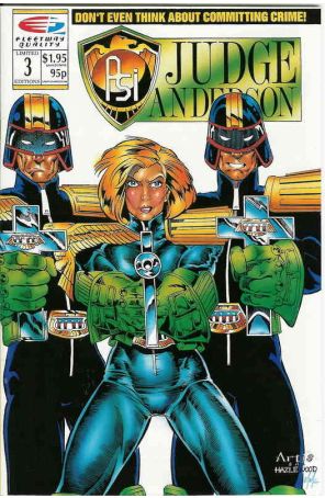 Psi-Judge Anderson 3 published by Fleetway Quality with cover art by Tom Artis