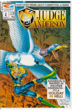 Psi-Judge Anderson 4 published by Fleetway Quality with cover art by Tom Artis