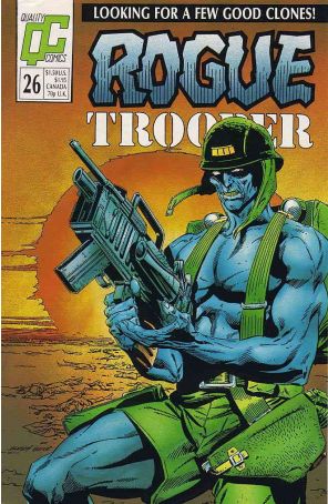Rogue Trooper (1st Series) 26 published by Fleetway Quality with cover art by Butch Guice