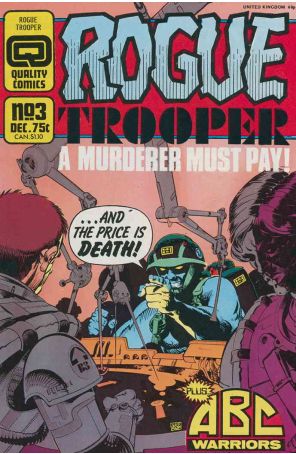 Rogue Trooper (1st Series) 3 published by Fleetway Quality with cover art by Colin Wilson