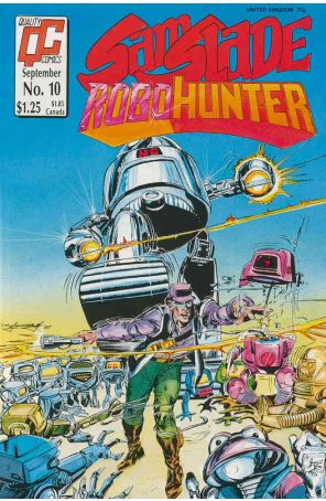 Sam Slade, Robo-Hunter 10 published by Fleetway Quality with cover art by Tom Grindberg