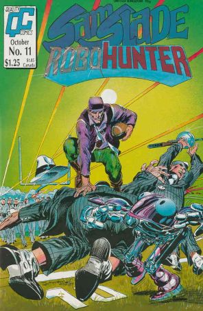 Sam Slade, Robo-Hunter 11 published by Fleetway Quality with cover art by Tom Grindberg