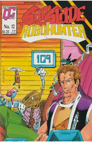 Sam Slade, Robo-Hunter 12 published by Fleetway Quality with cover art by Thomas Tenney