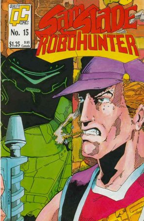 Sam Slade, Robo-Hunter 15 published by Fleetway Quality with cover art by Tom Tenney