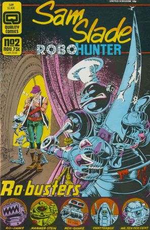 Sam Slade, Robo-Hunter 2 published by Fleetway Quality with cover art by Ian Gibson