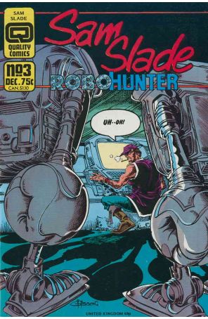 Sam Slade, Robo-Hunter 3 published by Fleetway Quality with cover art by Ian Gibson