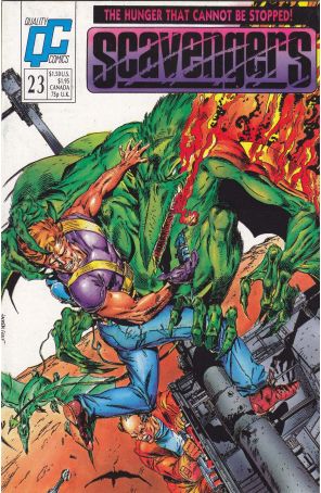 Scavengers (Fleetway/Quality) 23 published by Fleetway Quality with cover art by Jackson Guice