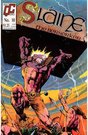 Slaine the Berserker 10 published by Fleetway Quality with cover art by Mark Pennington