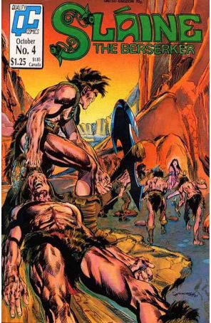 Slaine the Berserker 4 published by Fleetway Quality with cover art by Tom Grindberg