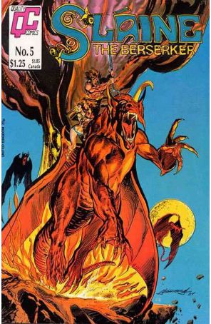 Slaine the Berserker 5 published by Fleetway Quality with cover art by Tom Grindberg