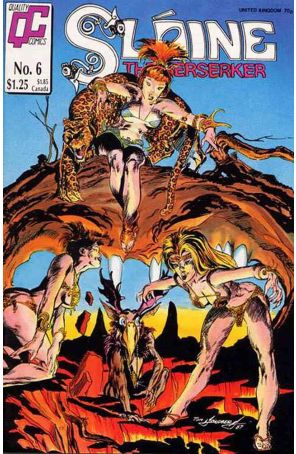 Slaine the Berserker 6 published by Fleetway Quality with cover art by Tom Grindberg