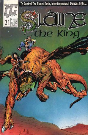 Slaine the King 21 published by Fleetway Quality with cover art by Bart Sears