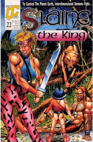 Slaine the King 22 published by Fleetway Quality with cover art by Mark Pennington