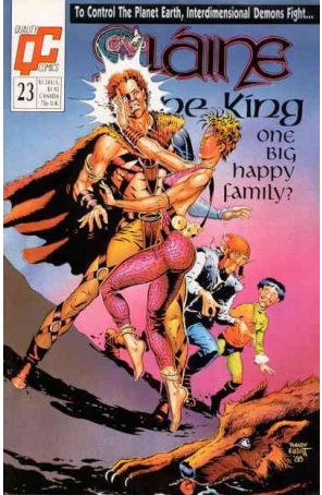 Slaine the King 23 published by Fleetway Quality with cover art by Randy Elliott