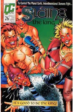 Slaine the King 26 published by Fleetway Quality with cover art by Randy Elliott