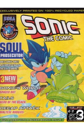 Sonic the Comic 111 published by Fleetway Quality