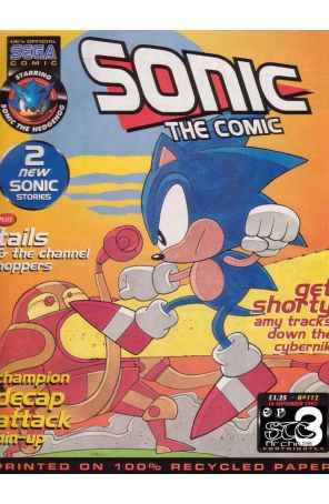 Sonic the Comic 112 published by Fleetway Quality