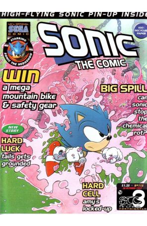 Sonic the Comic 115 published by Fleetway Quality