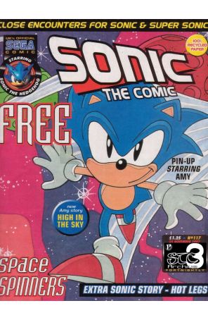 Sonic the Comic 117 published by Fleetway Quality