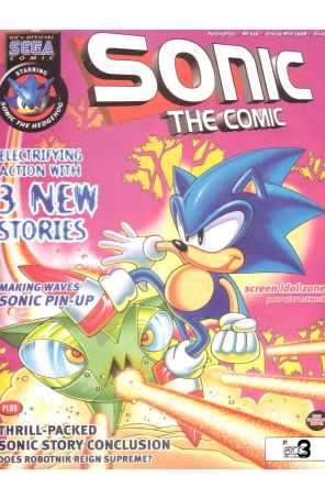 Sonic the Comic 129 published by Fleetway Quality