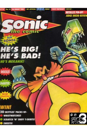 Sonic the Comic 57 published by Fleetway Quality
