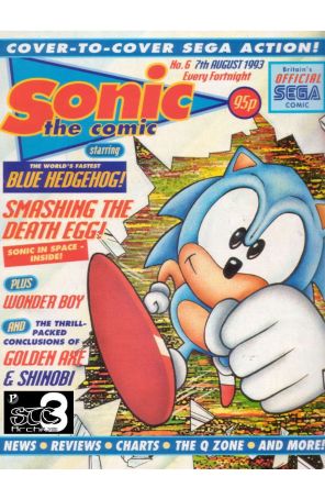 Sonic the Comic 6 published by Fleetway Quality