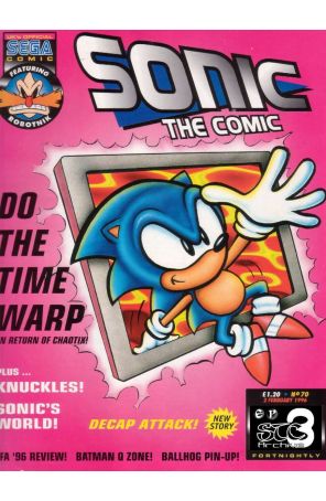 Sonic the Comic 70 published by Fleetway Quality