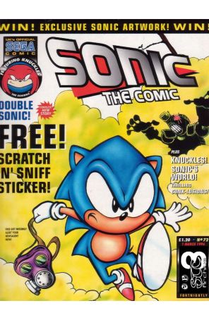 Sonic the Comic 72 published by Fleetway Quality